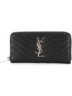 Saint Laurent Monogram matelassé zip-around wallet