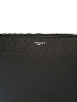 Saint Laurent stamped logo pouch