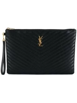 Saint Laurent Monogram quilted document holder