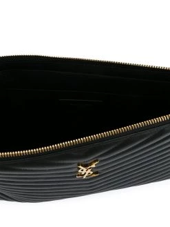 Saint Laurent Monogram quilted document holder