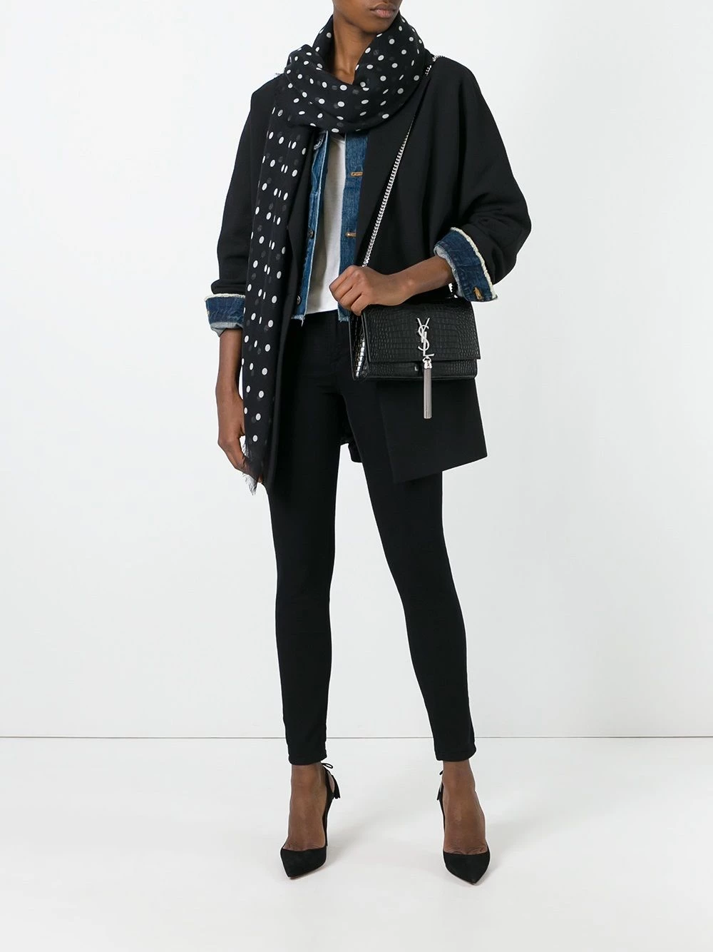 Saint Laurent medium Kate Monogram satchel