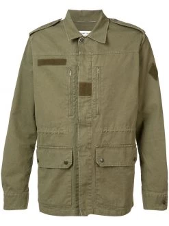 Saint Laurent collared military jacket