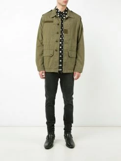 Saint Laurent collared military jacket