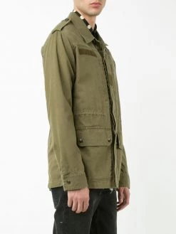 Saint Laurent collared military jacket