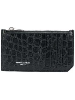 Saint Laurent Fragment zipped cardholder
