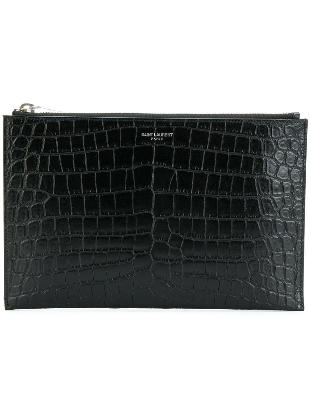 Saint Laurent mini tablet crocodile-embossed sleeve