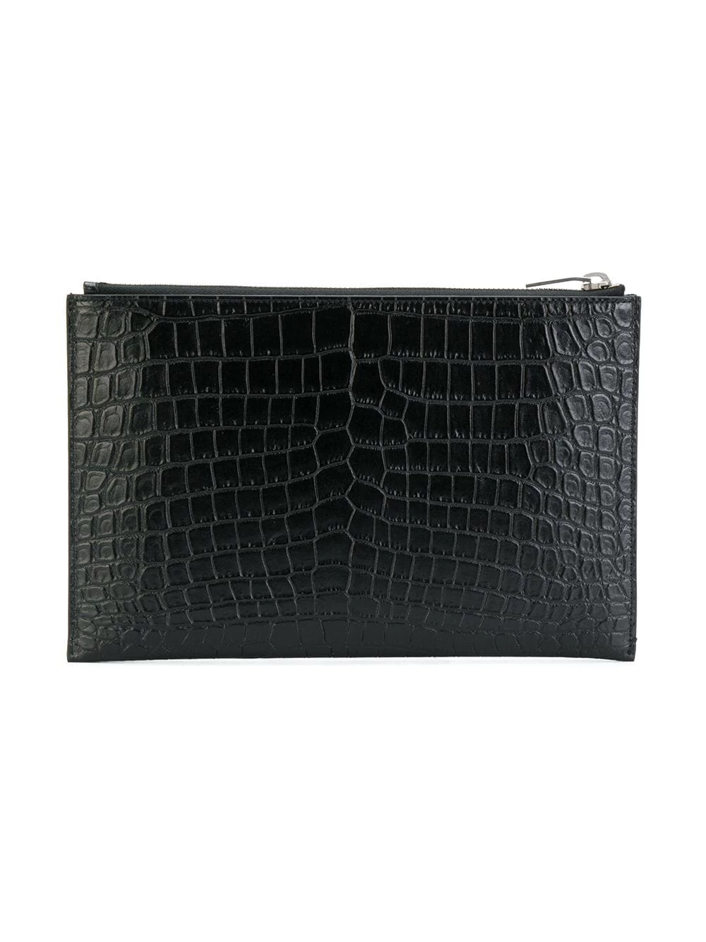 Saint Laurent mini tablet crocodile-embossed sleeve