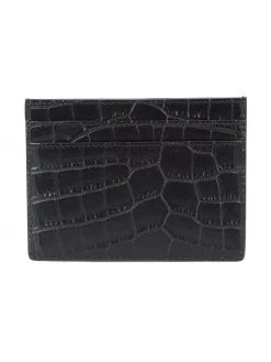 Saint Laurent crocodile-embossed cardholder