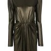 Saint Laurent gathered waist dress