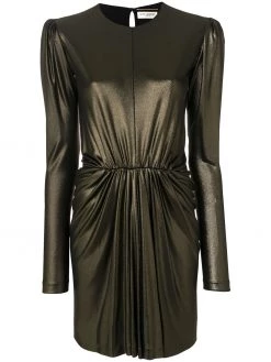 Saint Laurent gathered waist dress