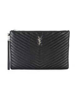 Saint Laurent Monogram matelassé pouch