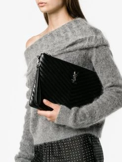 Saint Laurent Monogram matelassé pouch