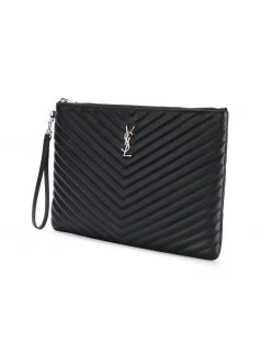 Saint Laurent Monogram matelassé pouch