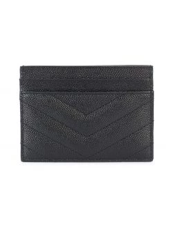 Saint Laurent Monogram grained-leather cardholder