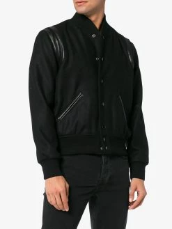 Saint Laurent Varsity wool jacket