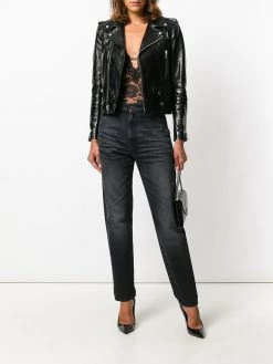 Saint Laurent lace embroidered body