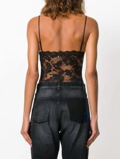 Saint Laurent lace embroidered body
