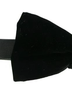 Saint Laurent velvet bow tie