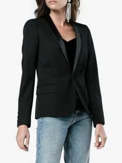 Saint Laurent Iconic Le Smoking Cropped Blazer