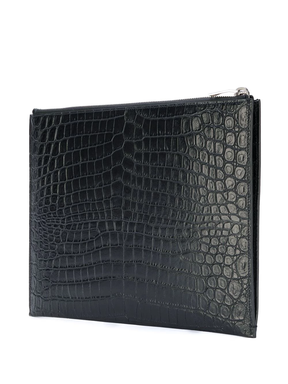 Saint Laurent medium crocodile embossed pouch
