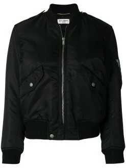 Saint Laurent classic zipped bomber jacket