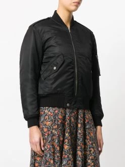 Saint Laurent classic zipped bomber jacket