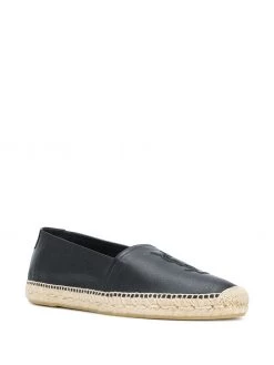 Saint Laurent embroidered monogram espadrilles