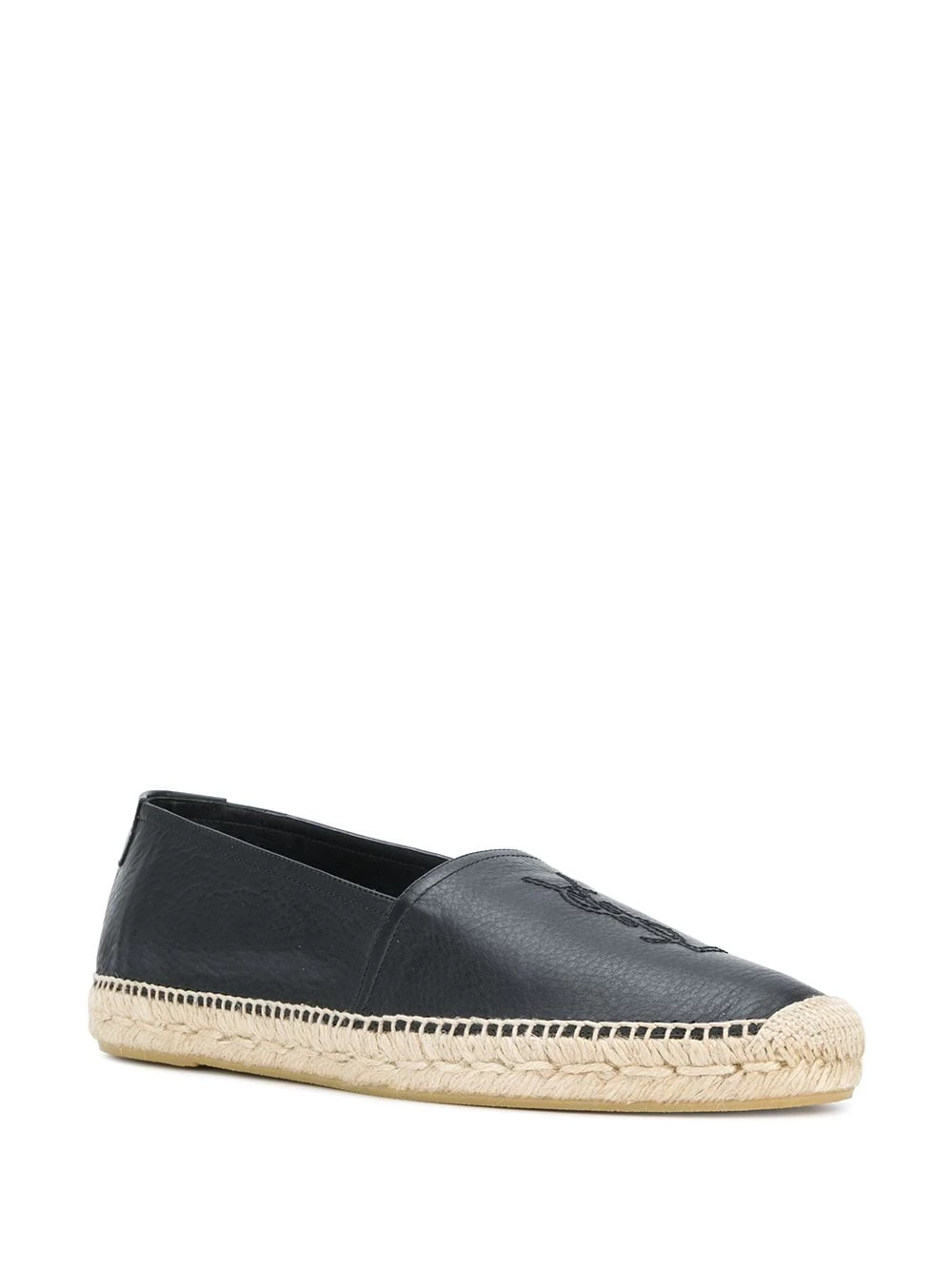 Saint Laurent embroidered monogram espadrilles