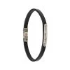 Saint Laurent engraved plaque bracelet