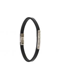 Saint Laurent engraved plaque bracelet