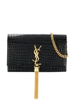 Saint Laurent Kate Monogram tassel bag
