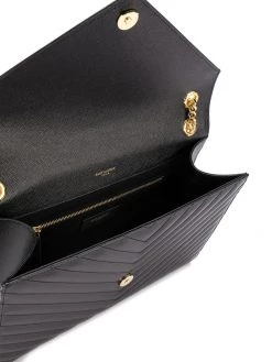 Saint Laurent large envelope grain de poudre chain bag
