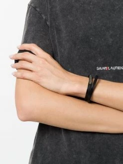Saint Laurent ID narrow wraparound bracelet