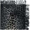 Saint Laurent leopard print scarf
