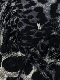 Saint Laurent leopard print scarf
