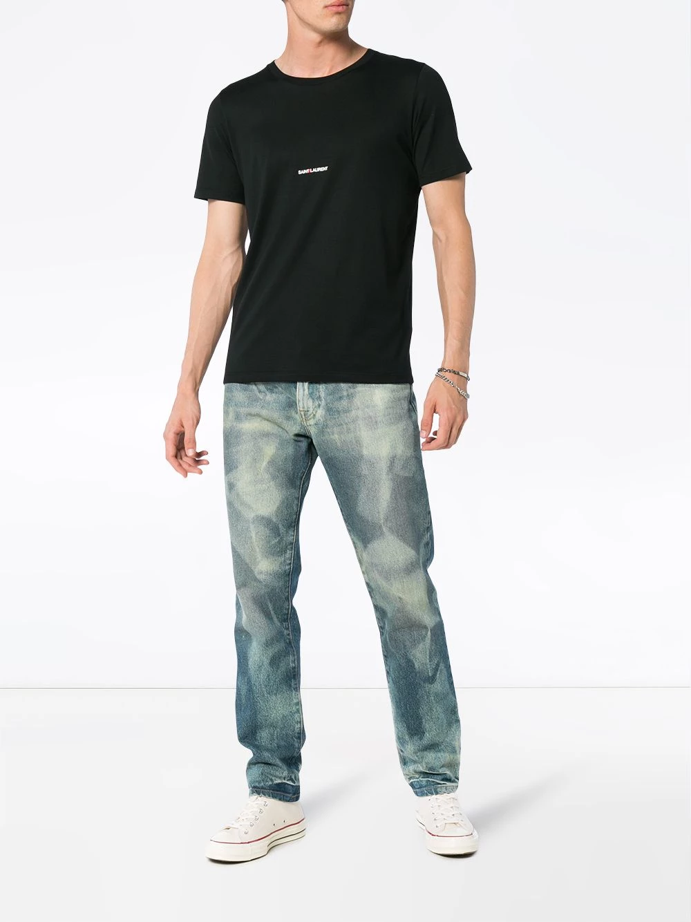 Saint Laurent logo print T-shirt