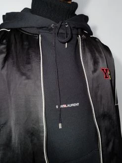 Saint Laurent logo print hoodie