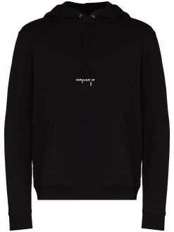 Saint Laurent logo print hoodie