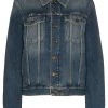 Saint Laurent denim jacket with rear logo print