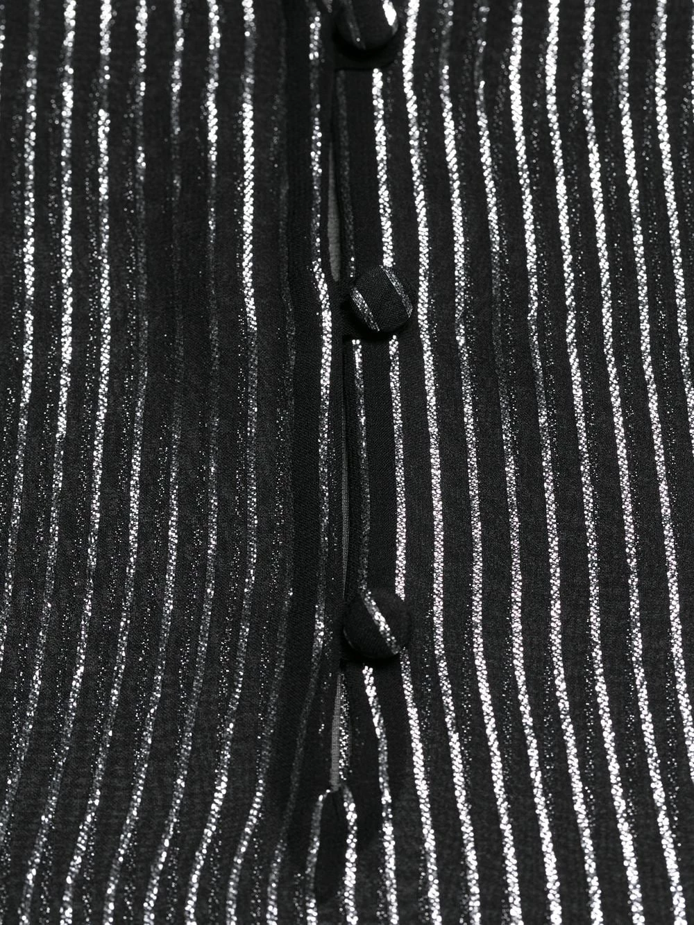 Saint Laurent striped lamé shirt