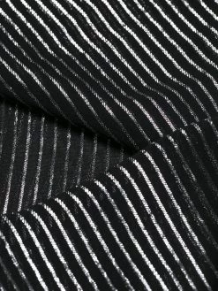 Saint Laurent striped lamé shirt