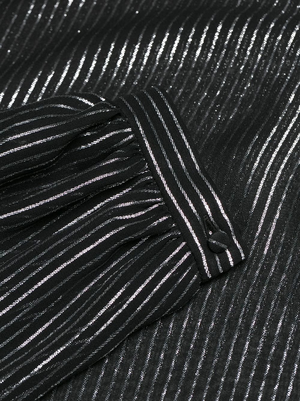 Saint Laurent striped lamé shirt