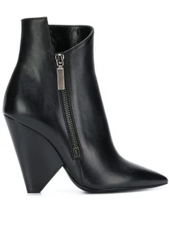 Saint Laurent Niki 85 asymmetric boots