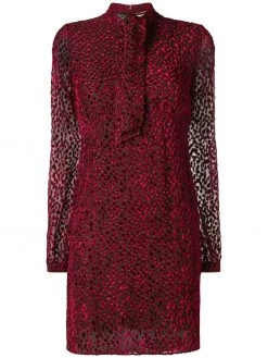 Saint Laurent devoré mini dress