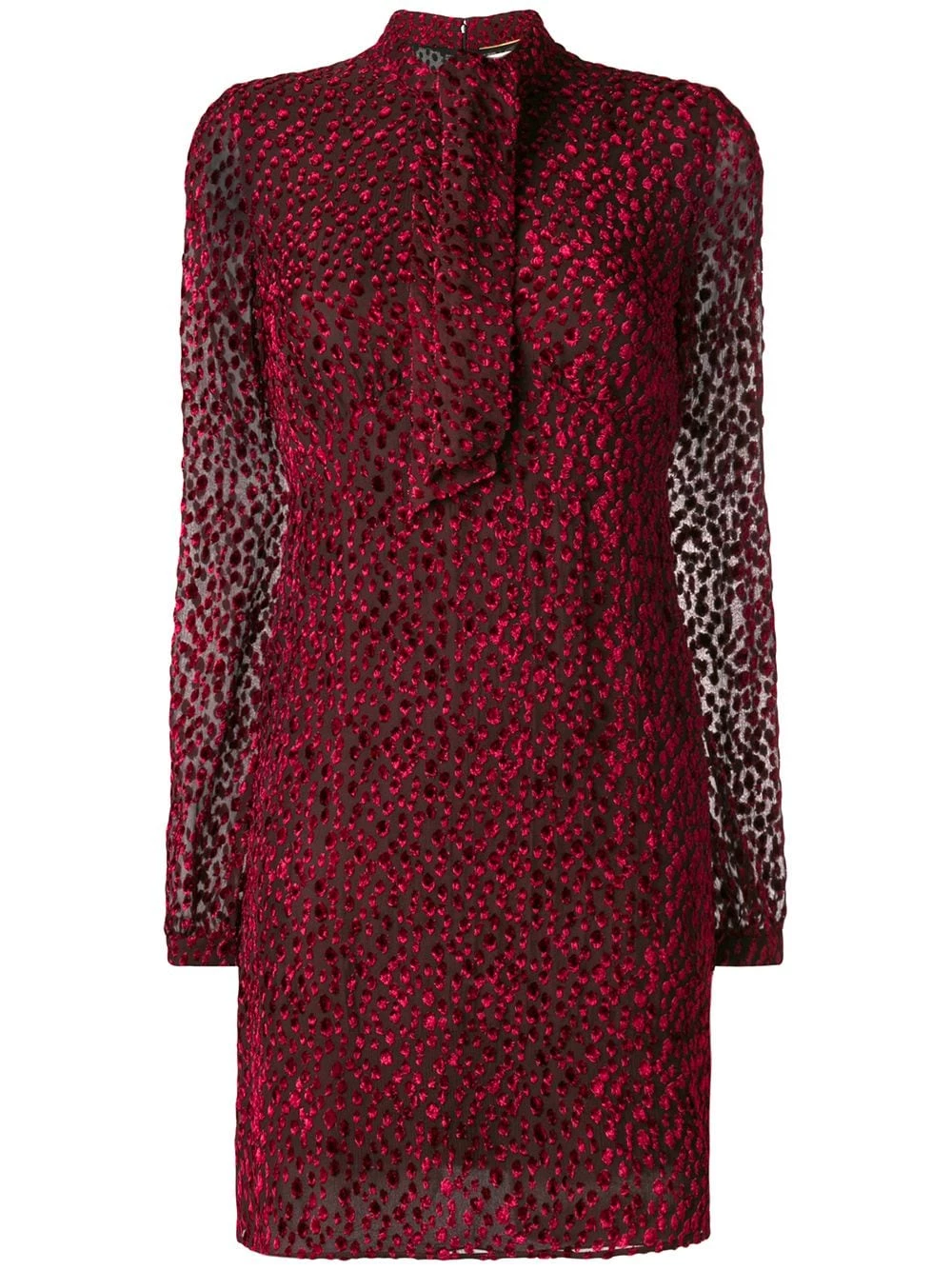 Saint Laurent devoré mini dress