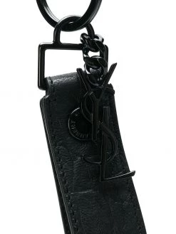 Saint Laurent logo tag keyring