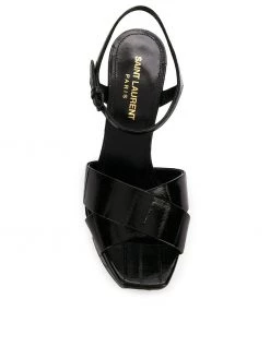 Saint Laurent Farrah crisscross sandals
