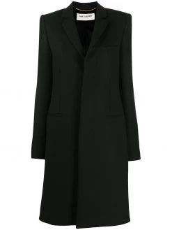 Saint Laurent single breasted mid-length coat