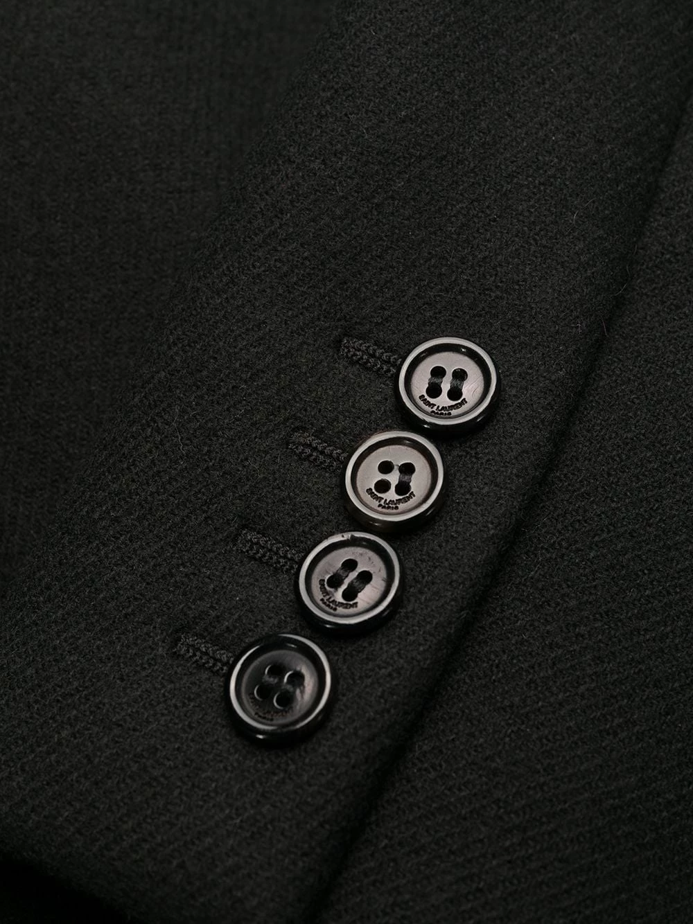 Saint Laurent single breasted mid-length coat