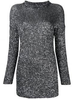 Saint Laurent metallic mini dress